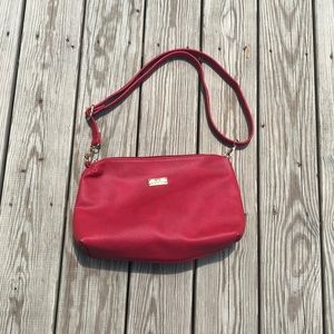 NWOT Red Vegan Leather Bag